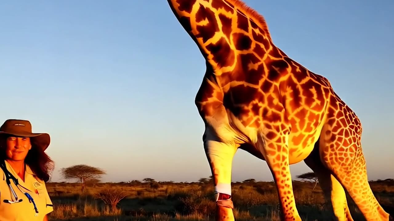 "The Heartbreaking Tale of an Injured Giraffe: A Fight for Survival in the Snow"
