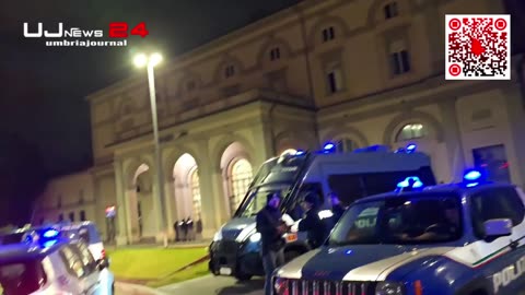 Mega operazione a Fontivegge di Perugia, elicottero sorvola l'area