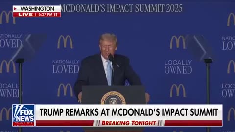 'ROAD TO THE AMERICAN DREAM'_ Trump speaks at McDonald's Summit