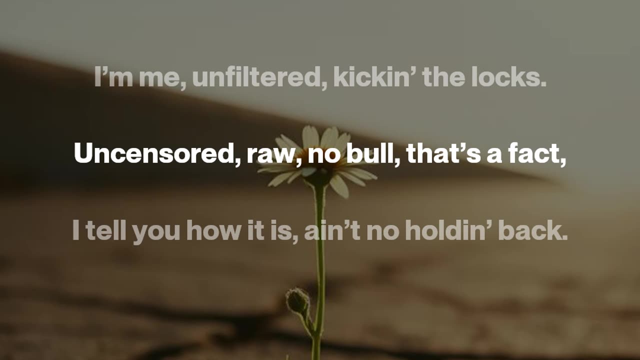 th ... **Verse 1** I’m sick of the labels, the boxes they make, Tryna pin me down, callin’ me