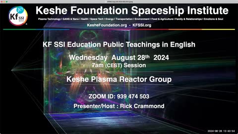 Keshe Plasma Reactor Group 2024-08-28-T1