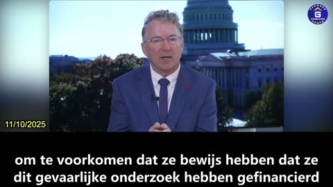 【NL】Rand Paul: COVID-19 gekoppeld aan CCP leugens, Amerikaans geld en Fauci's doofpotaffaire