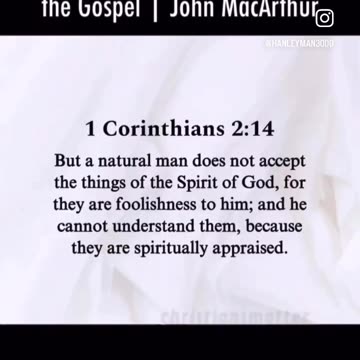 Pastor John MacArthur | Salvation is 100% God 0 % Man. #salvation