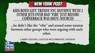 A manhunt is underway after New York Jets player Kris Boyd, 29, was shot in Midtown