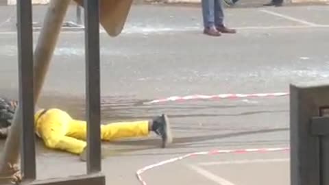 Man sets himself on fire at uganda's parliament