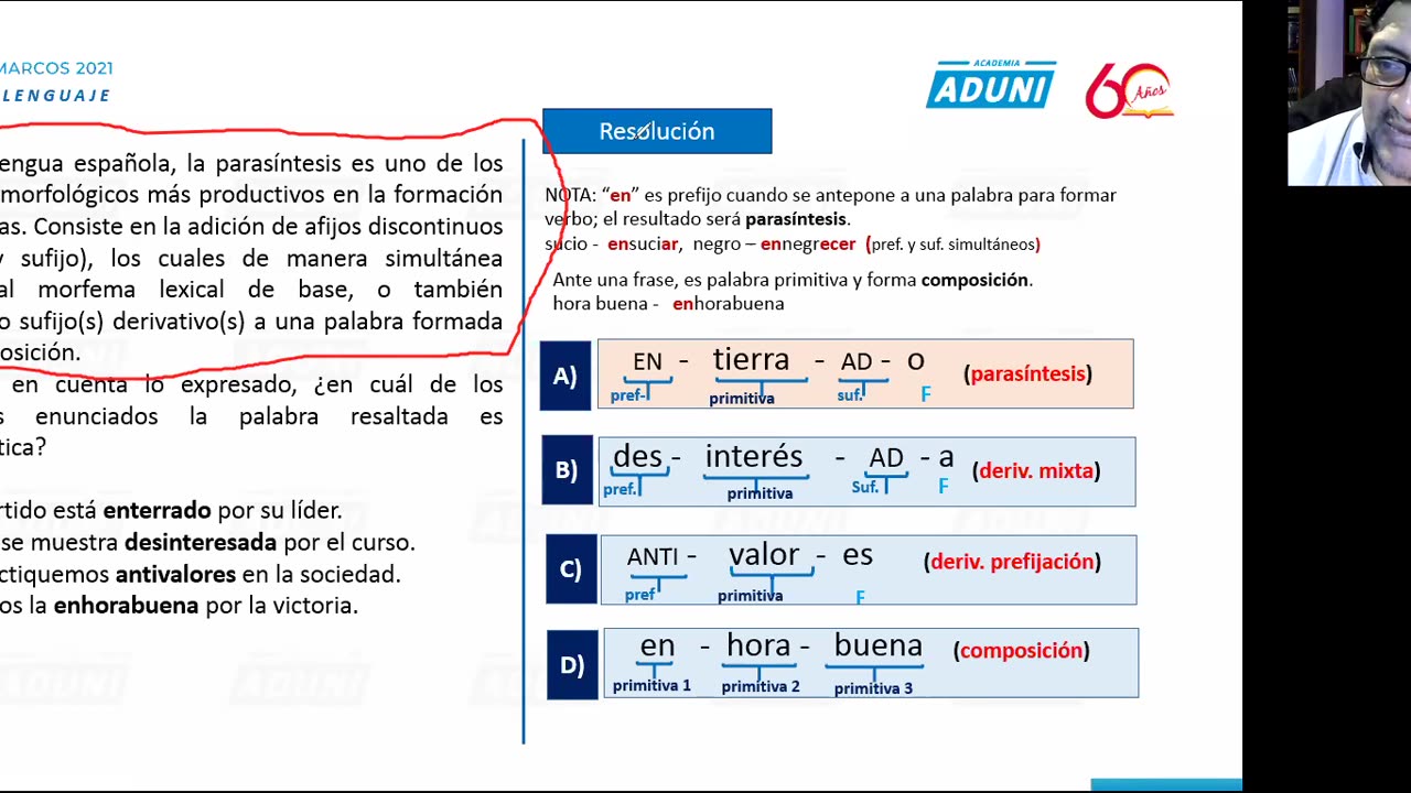 ANUAL ADUNI 2021 | Semana 16 | Lenguaje