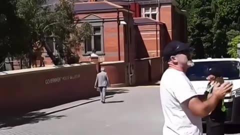 Man standing against evil. Join him. Help him to win