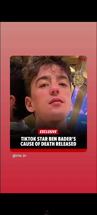 Ben bader death revealed autopsy report 11/22/25