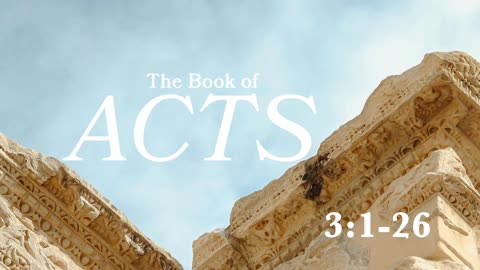 Acts 3 | Rise Up and Walk | Lucas Crawford