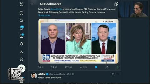 INFOWARS LIVE - 10/13/25: The American Journal with Breanna Morello / The Alex Jones Show / The War Room With Harrison Smith