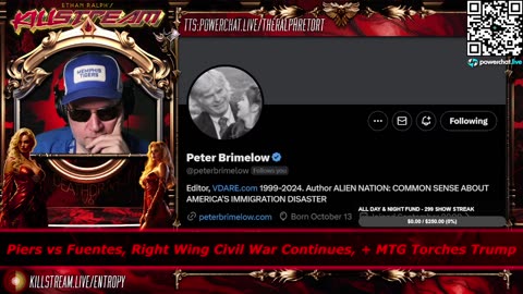 Peter Brimelow on Immigration Control, Israel, Letitia James & Lawfare, + More