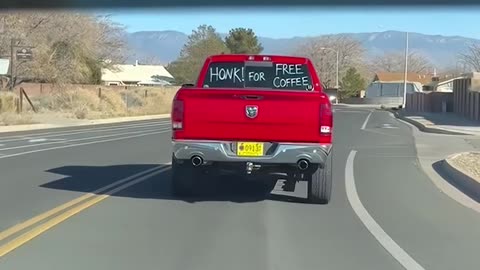 Honk For Free Coffee