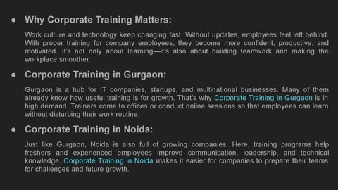 Corporate Training – A Smart Way to Grow Together
