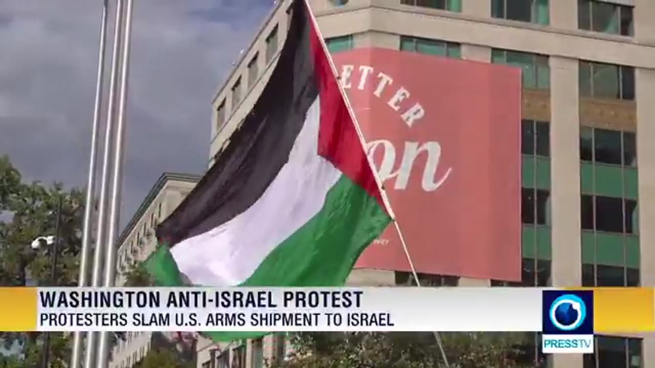 Protesters decry top US union arms shipments to Israel