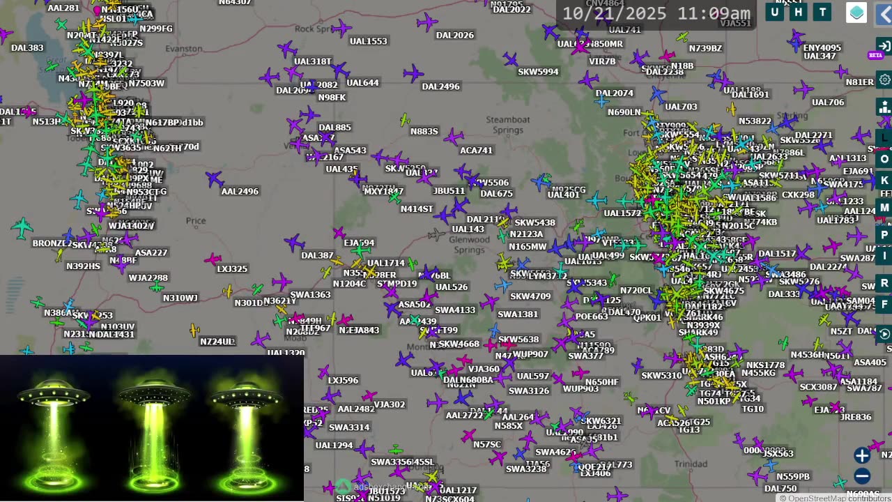 Colorado Air Traffic Monitored - Oct 2025