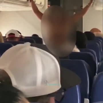 FLIGHTY PASSENGER DISPLAYS THE NAKED TRUTH
