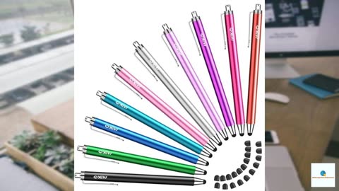 MEKO 10 Pack Thin Rubber Tip Stylus