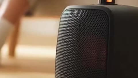 Amazon Basics 1500W Ceramic Heater | Fast Safe Heating for Home & Office