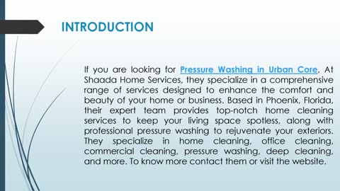 If you are looking for Pressure Washing in Urban Core