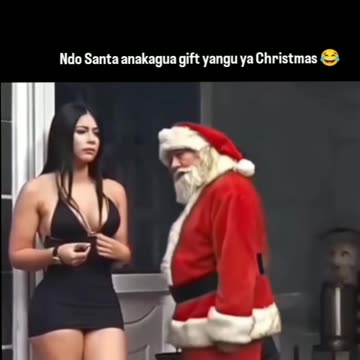 Santa with a Latino Babe😂😂😂