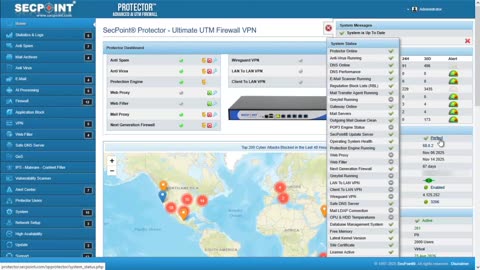 SecPoint® Protector V68 – System Status Improvements