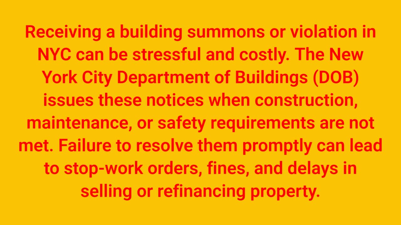 NYC TPP Inspections - Building Violations Removal Service in NYC
