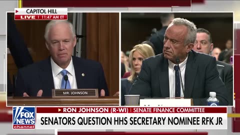 Sen. Johnson gets round of applause at RFK Jr. hearing