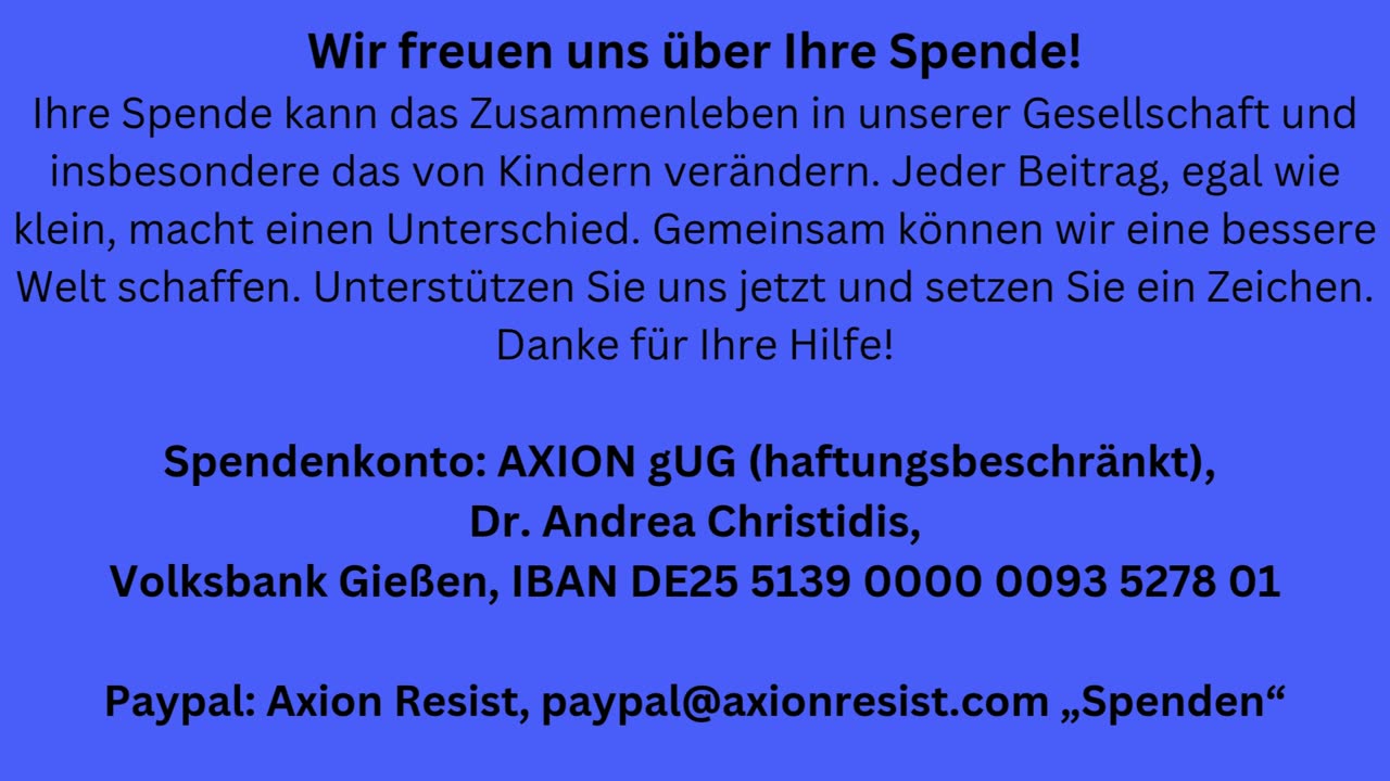 Kongress von Axion Resist am 18.10 und 19.10.2025