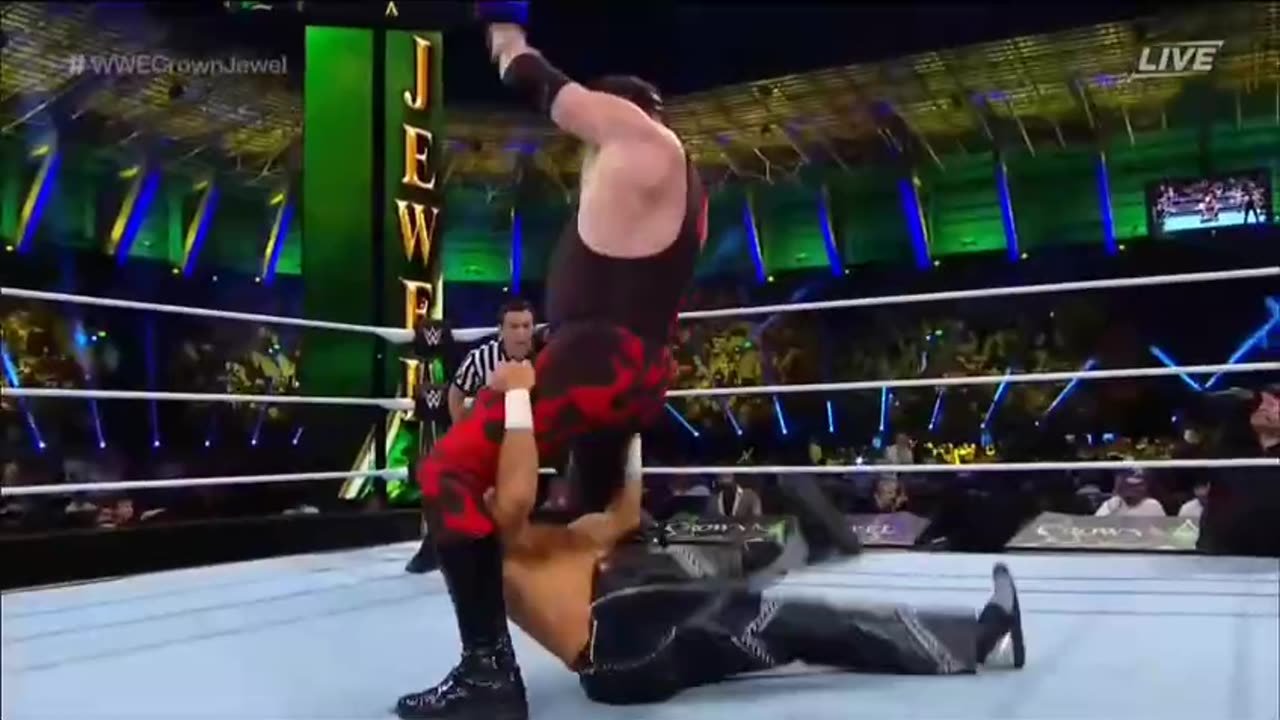 (2018.11.02) Undertaker & Kane vs Triple H & Shawn Michaels - Crown Jewel - WWE