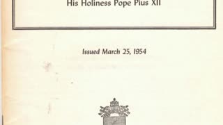 Fr Hewko, "On Holy Virginity" Pius XII 9/26/25 (NH)