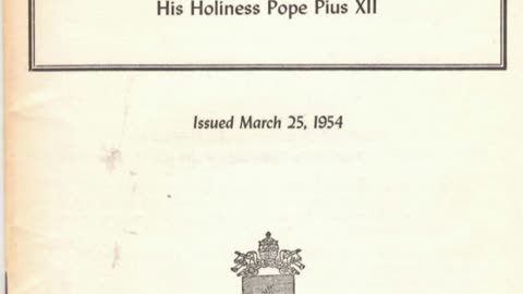 Fr Hewko, "On Holy Virginity" Pius XII 9/26/25 (NH)