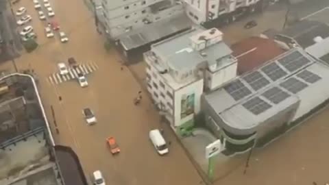Catastrophic Floods Rampage Balneário Camboriú of Santa Catarina, Brazil