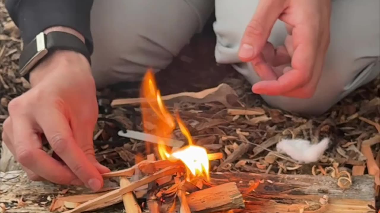 🔥 A man, a Mora knife, and the quiet work of the hands.