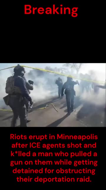 Riots erupt in Minneapolis after ICE agents shot and k_lled a man who pulled a gun