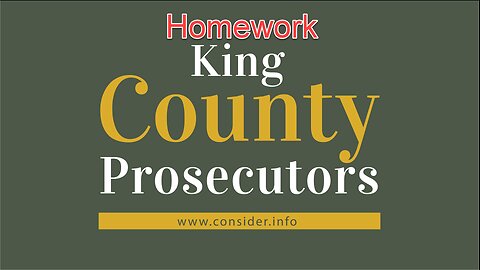 Homework Assignment : Prosecutor Bible Study