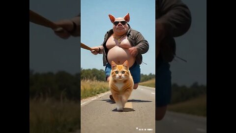 Ai Orange Cat Video Funny🤣