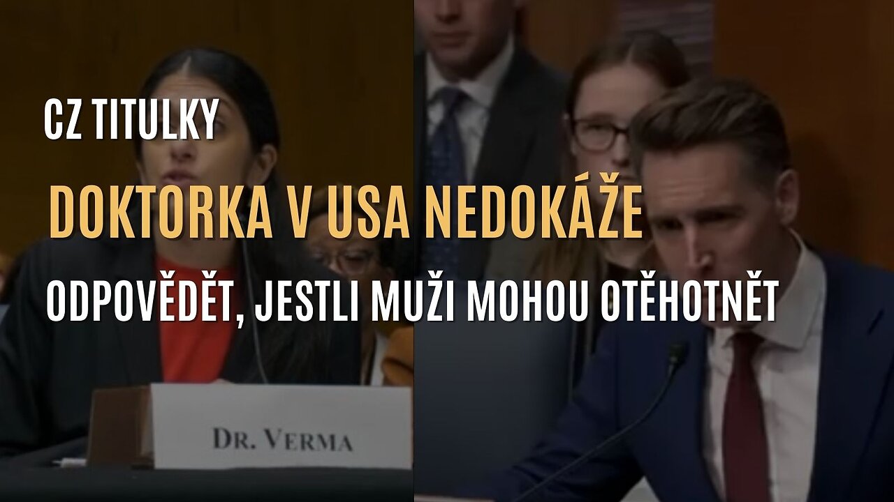 Doktorka v USA nedokáže odpovědět na otázku: „Mohou muži otěhotnět?” (CZ TITULKY)