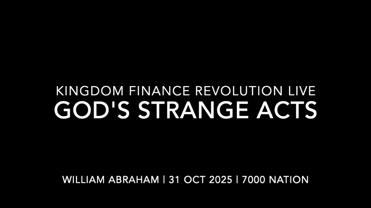 Prophetic Acts That Shift Nations: Isaiah 20 → Mark 11 -Kingdom Finance Revolution Live -31 Oct 2025