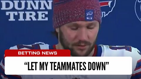 Josh Allen Breaks Down In Tears At The Podium After Loss