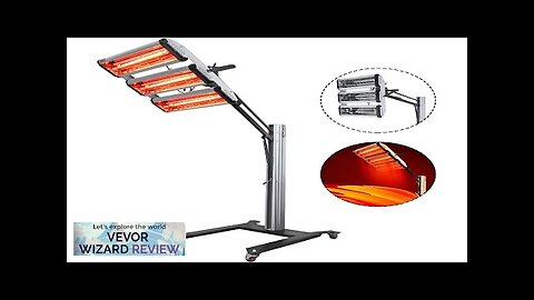 VEVOR 3000W 110V Baking Infrared Paint Curing Lamp Heater Heating Light Spray Review