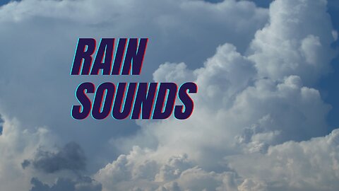 🌧️ Relaxing Rain Sounds & Cloudy Sky 24/7 – Calm, Study, Sleep, Focus