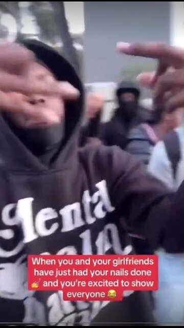 The Tunnell Take drying their freshly painted fingernails. Raised by their mamas