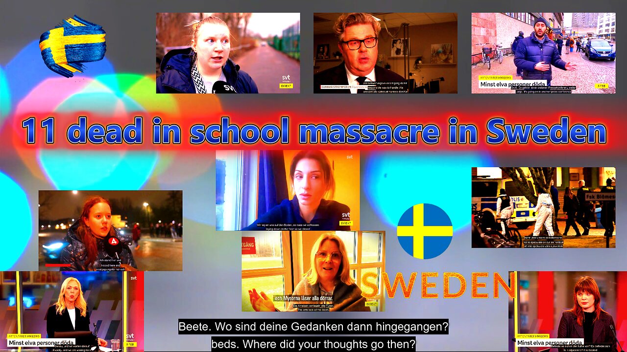 Swedish city of Örebro . Campus-Risbergska-School . Amok