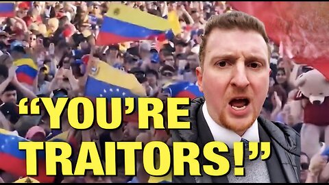 Pro-War Protesters CONFRONTED For Supporting Killing Venezuelans! w/ Caleb Maupin