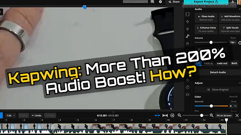 How To Get More Than 200% Audio Boost In Kapwing Online Video Editor 2026