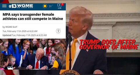 Trump Crushes Maine Governor Over Trans In Sports