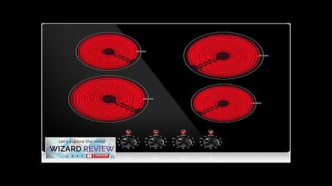 AMZCHEF 24 Inch Bulit-in Electric Cooktop 240/6400W 11 Power Levels Ceramic Electric Review