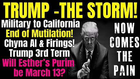 Trump Storm! PANIC in DC - Military to California, End of Mutilation