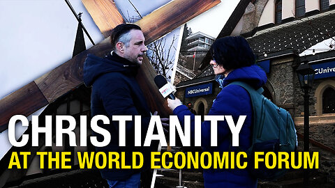 Cross-carrying pastor urges WEF attendees to return to Europe's Christian roots