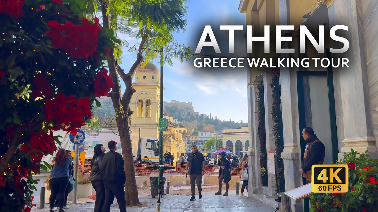 ATHENS AS IT IS: Athens, Greece walking tour 4K 60 FPS 2025